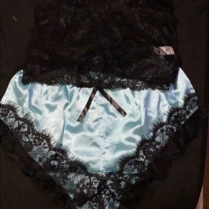 Satin lingerie set
